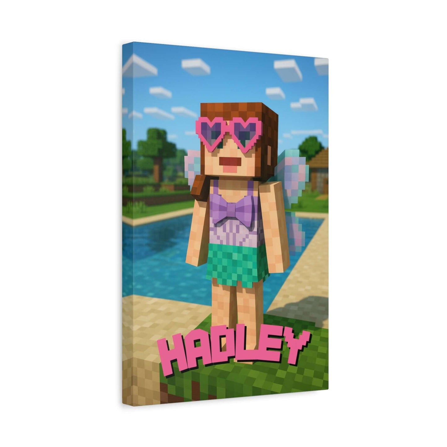 Personalized Minecraft Inspired Wall Canvas
