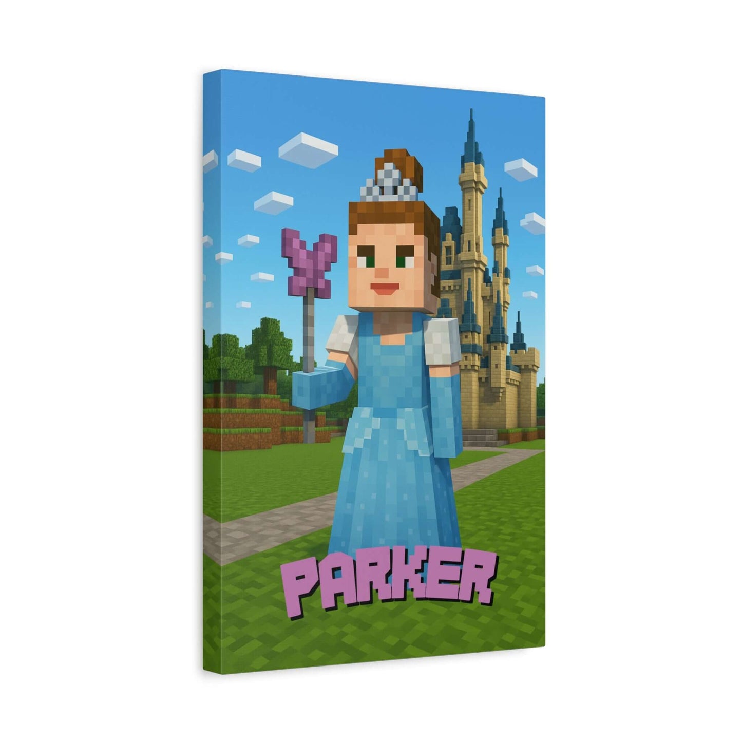 Personalized Minecraft Inspired Wall Canvas