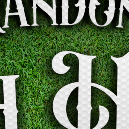 Personalized 19th Hole Golf Fan Cave & Home Bar Canvas