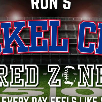 Buffalo Football Sign featuring personalized Nickel City design for man cave wall art.