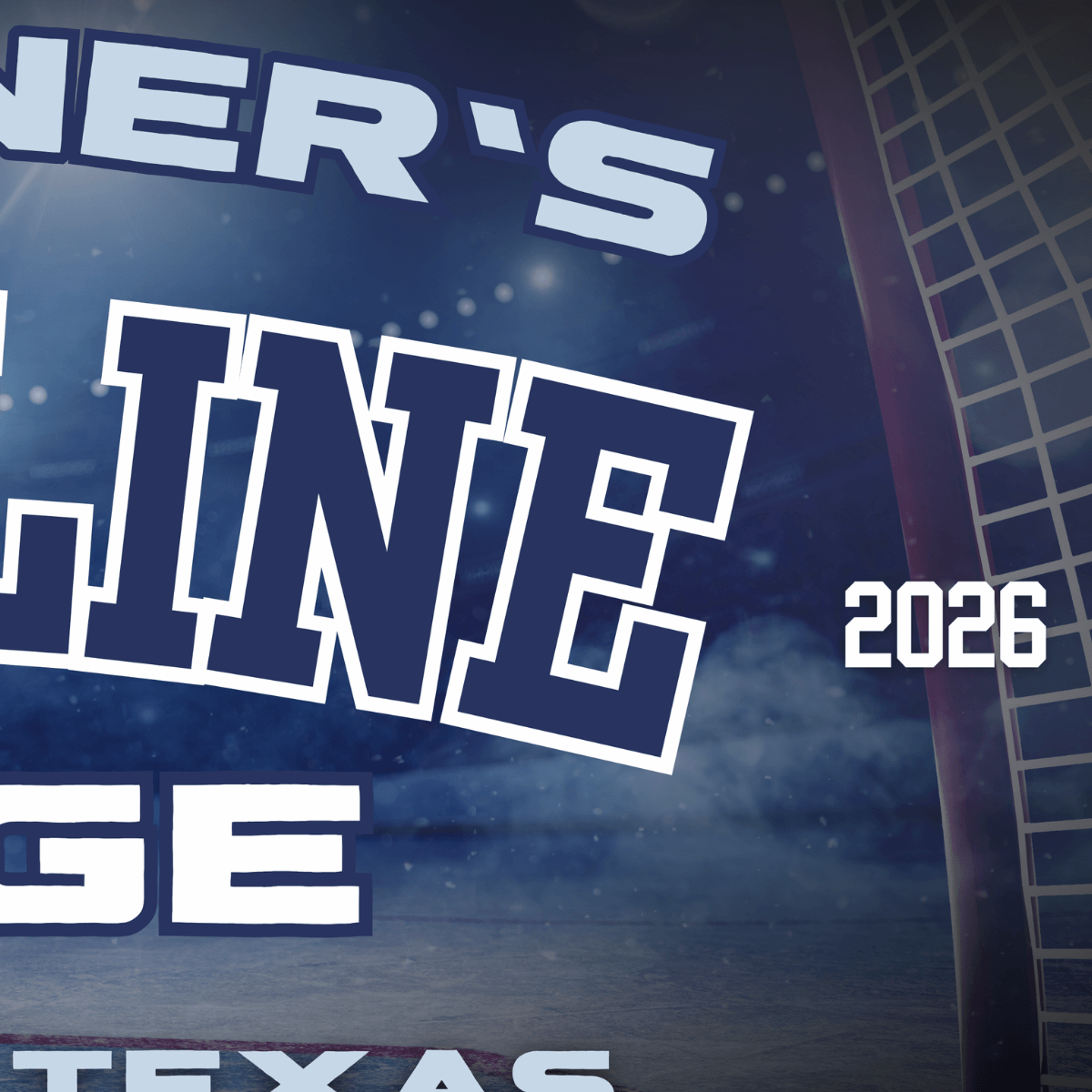 Hockey Man Cave Wall Art featuring Fifth Line Lounge design with personalized name, city, and year 2026.
