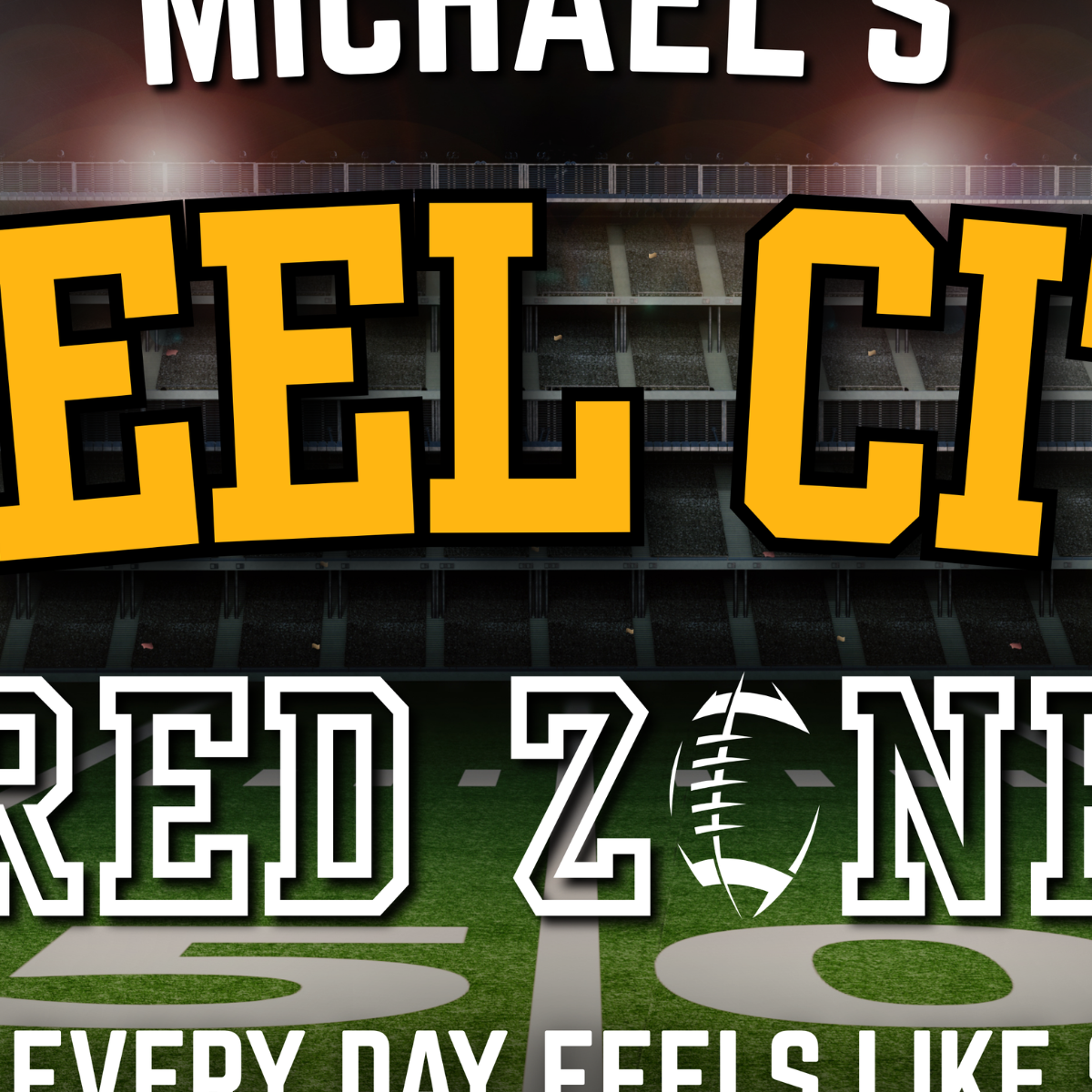 Pittsburgh Football Sign featuring personalized design for a man cave with sports themed elements.