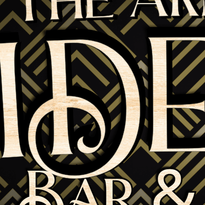 Personalized Prohibition Era Hideout Home Bar Canvas