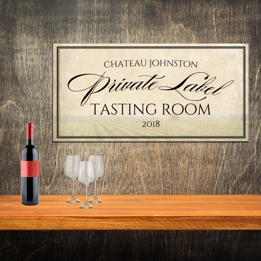 Personalized Wine Tasting Room Home Bar Canvas